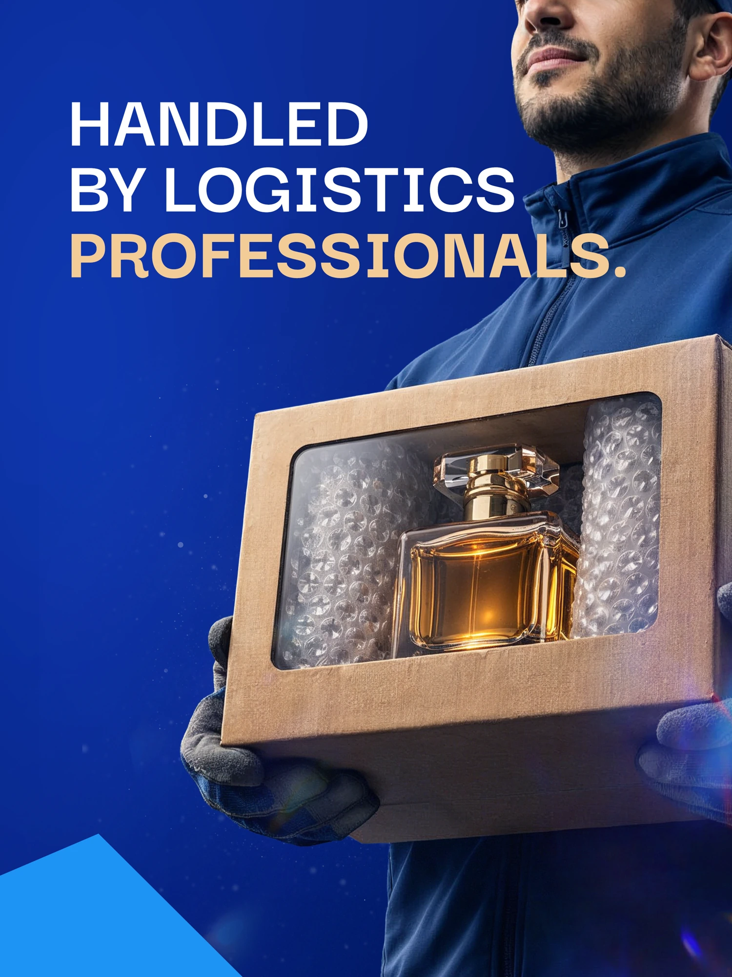 EMX perfume campaign — handled by logistics professionals