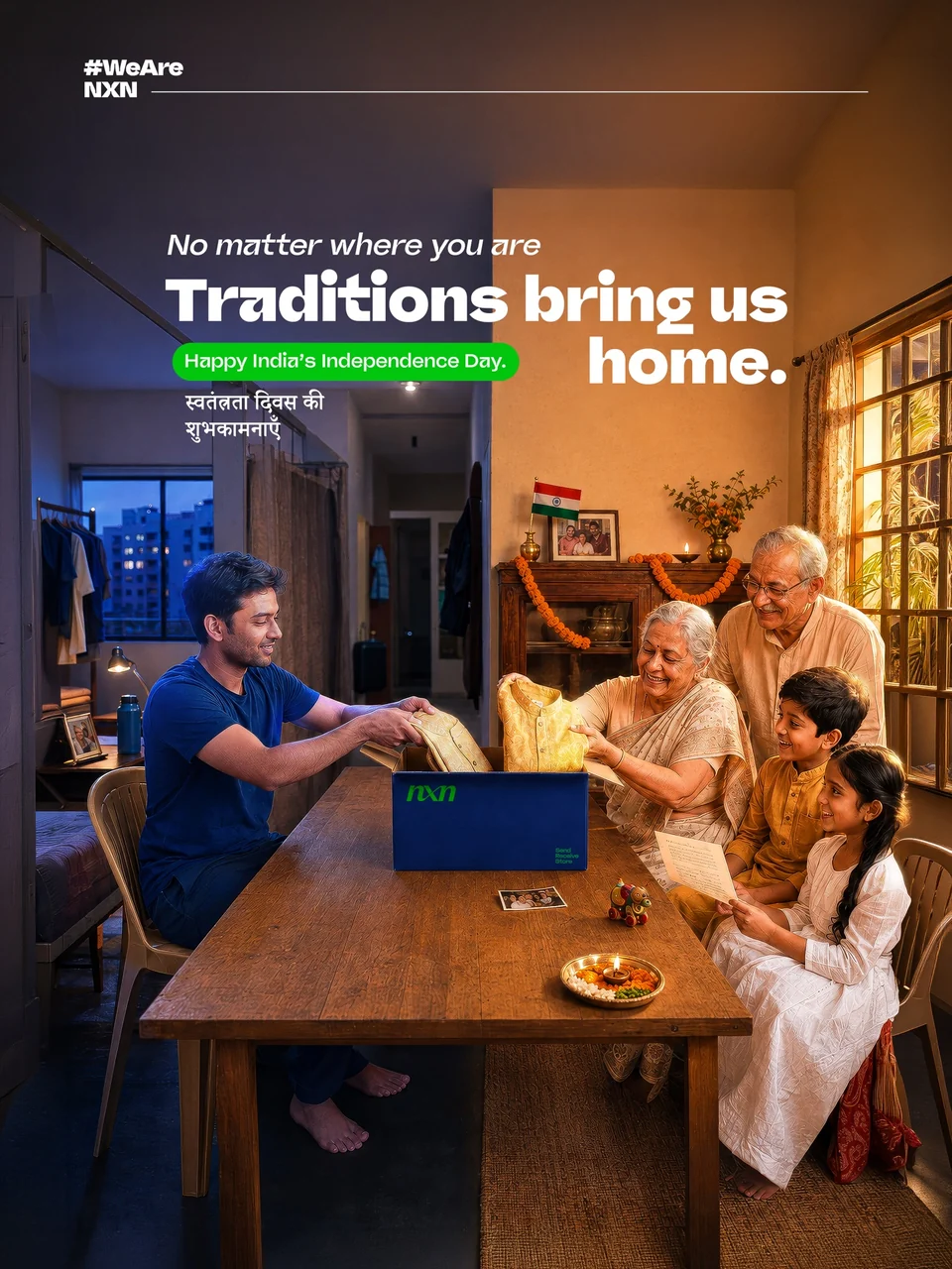 NXN Awareness Campaign — Traditions bring us home, Indian Independence Day